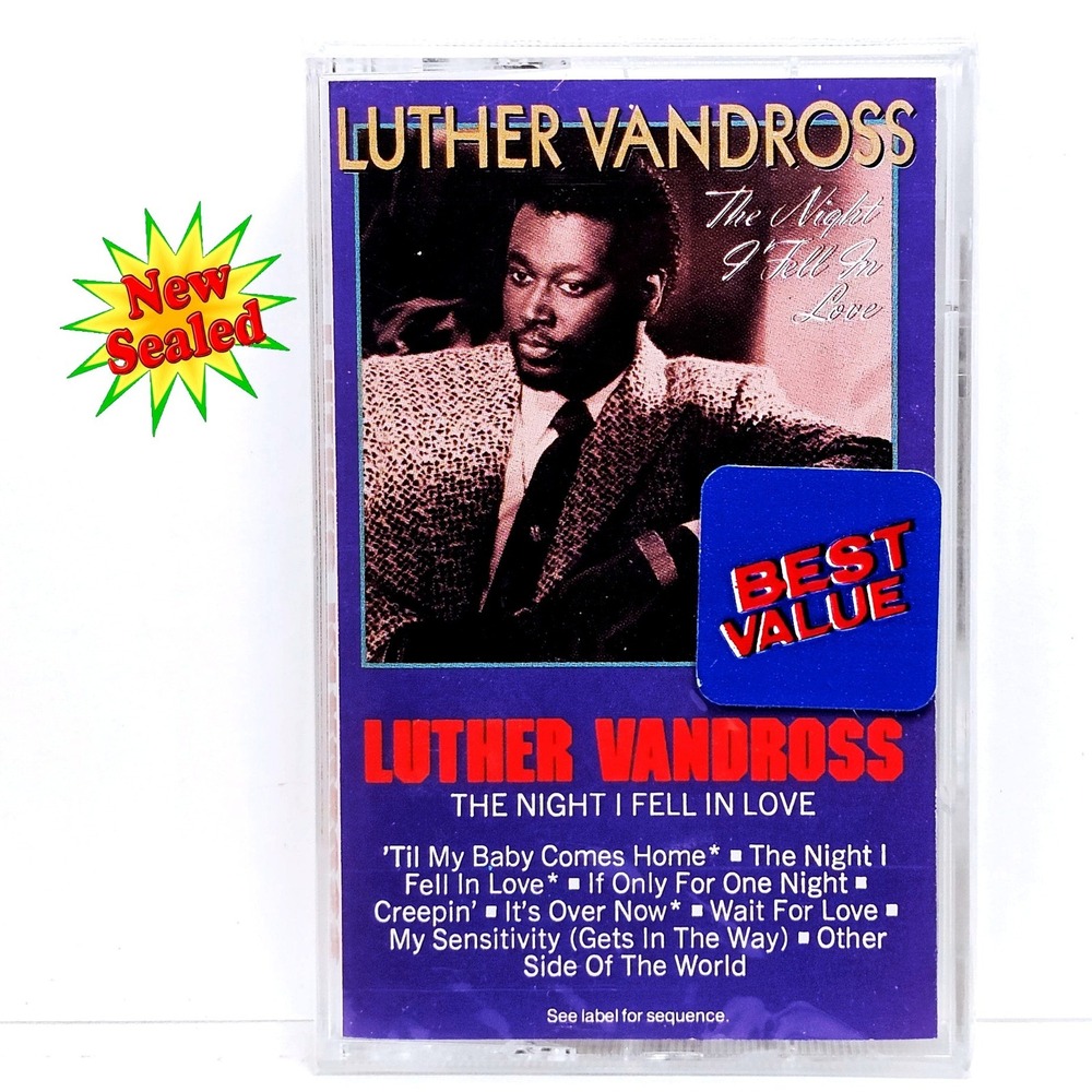 Luther Vandross The Night I Fell In Love R&B Cassette NWT‎